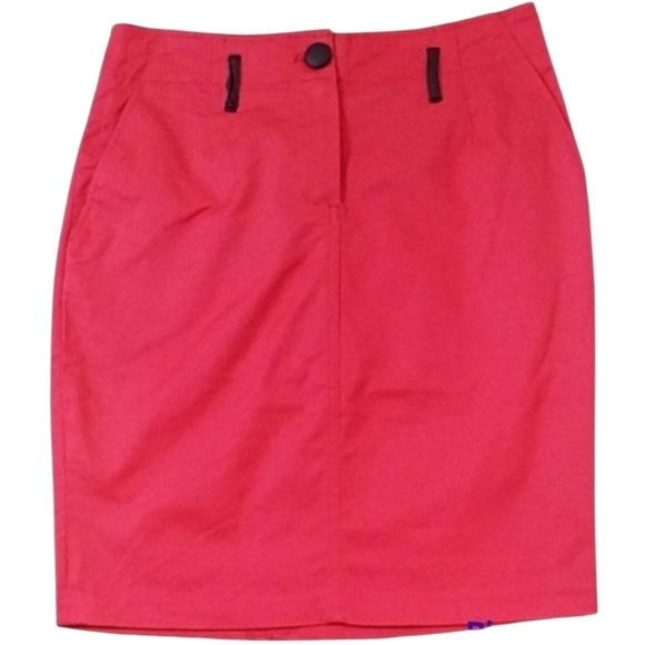 BCBG Paris~Size ~Hibiscus Pensil Woven Skirt NWT. - Picture 2 of 11